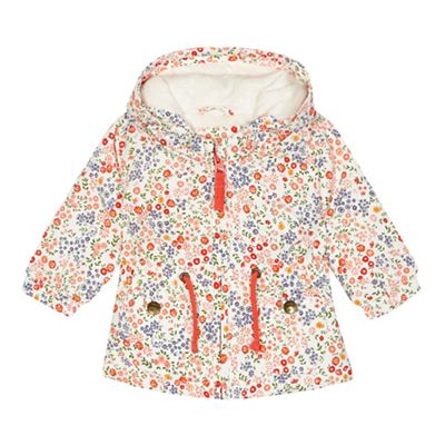 Baby girls' multi-coloured floral print jacket